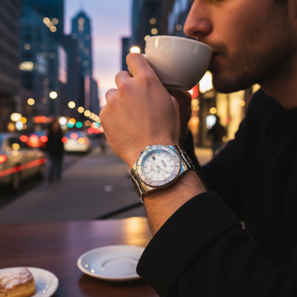 POEDAGAR Luxury Man Wristwatch Waterproof Luminous Stainless Steel Men Watch Date Sports Fashion Men's Quartz Watches Male Reloj